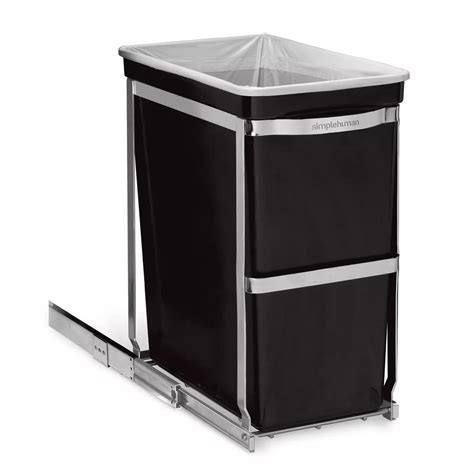 simplehuman in cabinet trash can heavy duty steel frame|simple human pull out bins.